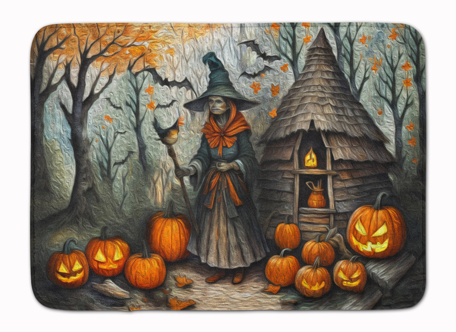 Buy this Slavic Witch Spooky Halloween Memory Foam Kitchen Mat