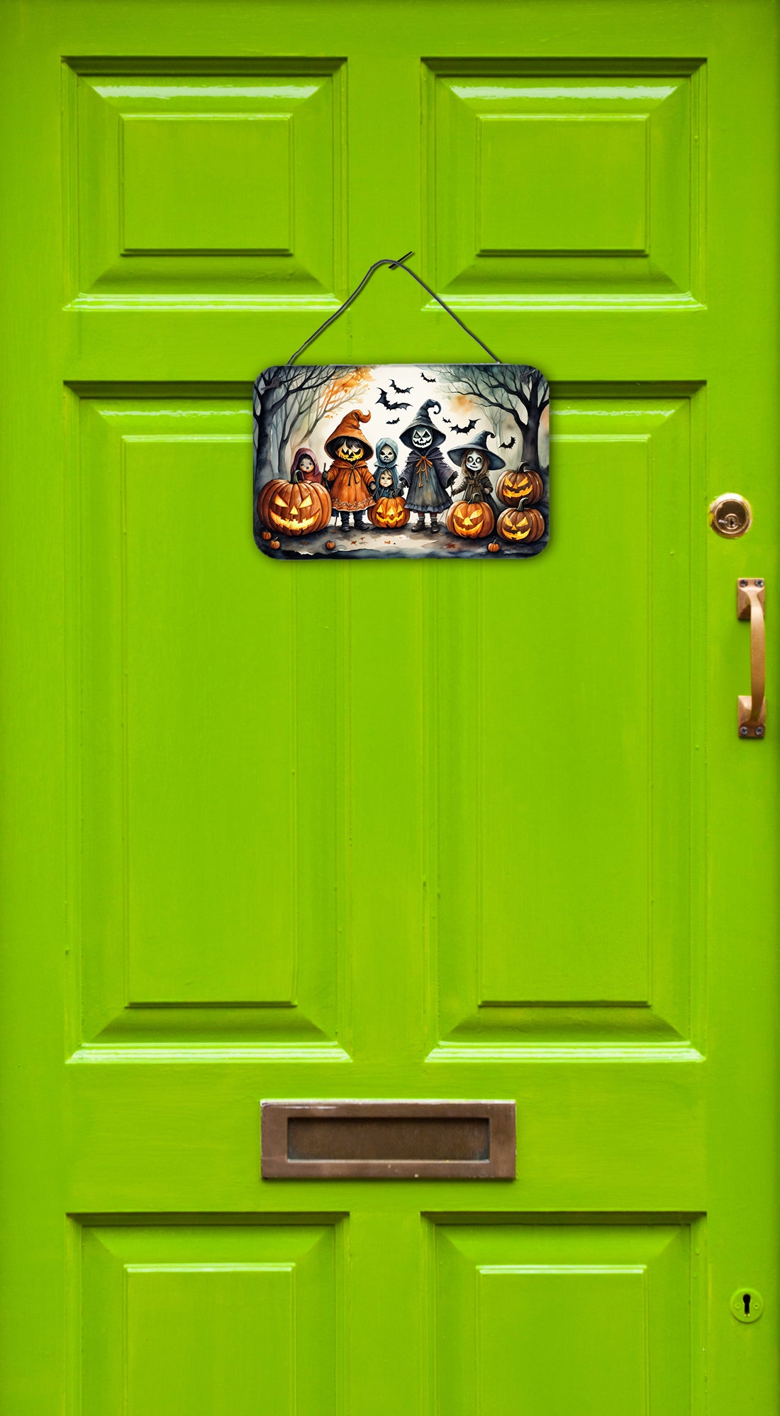 Trick or Treaters Spooky Halloween Wall or Door Hanging Prints