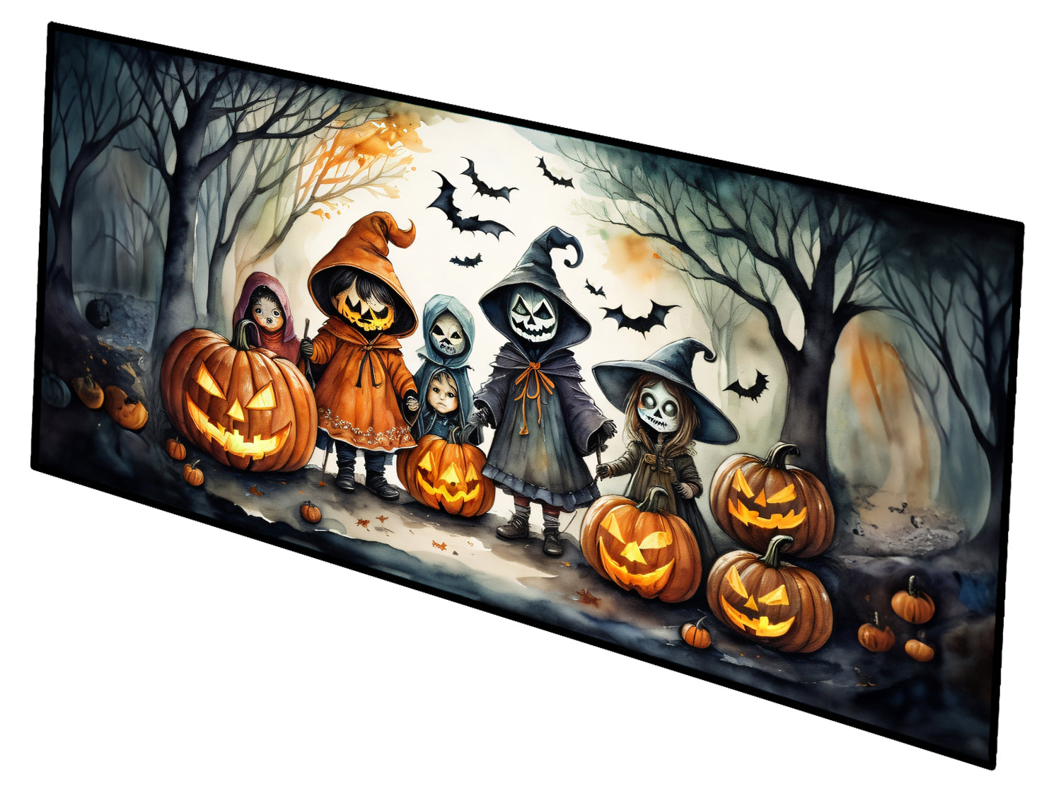 Buy this Trick or Treaters Spooky Halloween Indoor / Outdoor Runner Mat 28x58