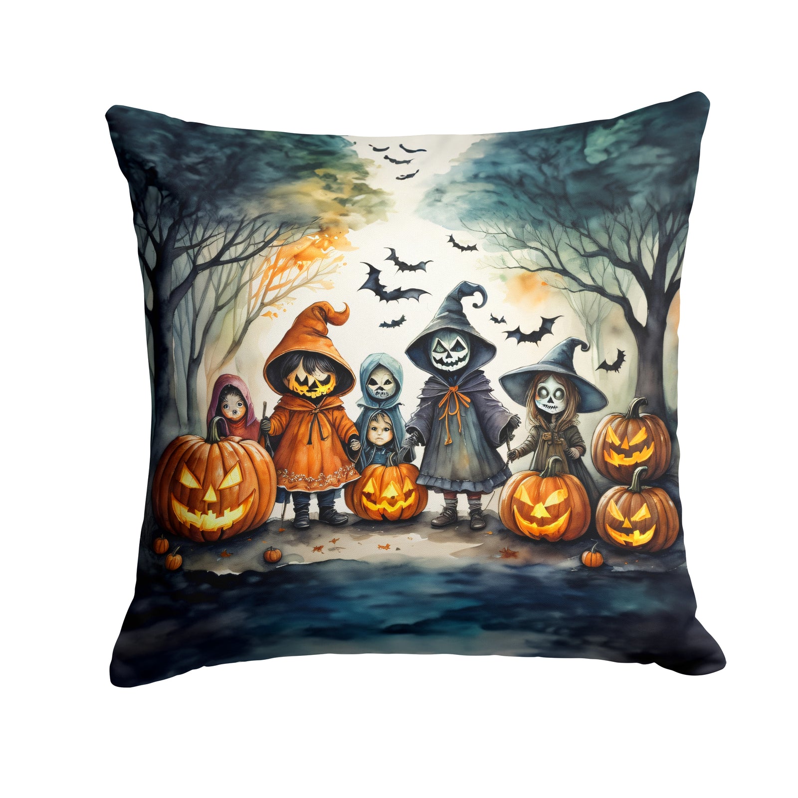 Buy this Trick or Treaters Spooky Halloween Fabric Decorative Pillow