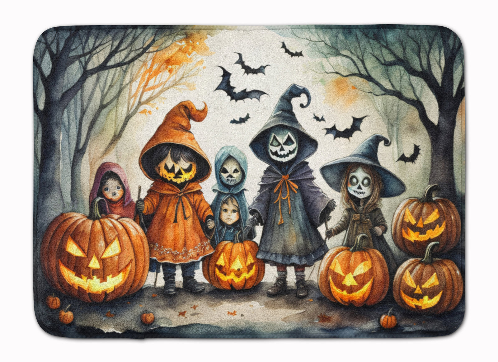 Buy this Trick or Treaters Spooky Halloween Memory Foam Kitchen Mat