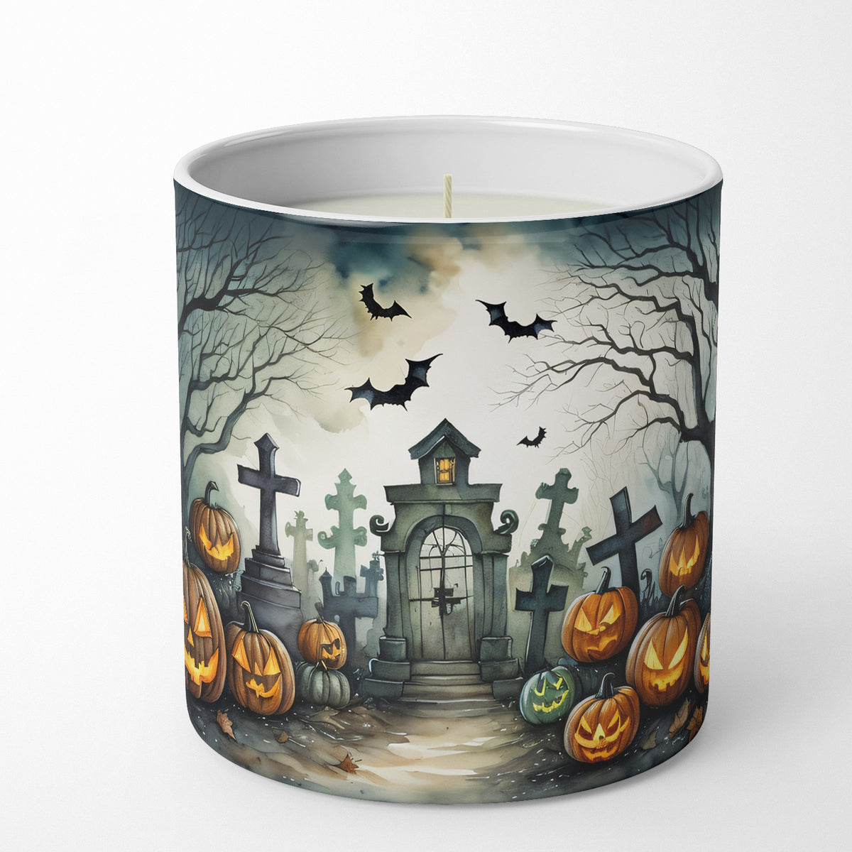 Buy this Graveyard Spooky Halloween Decorative Soy Candle
