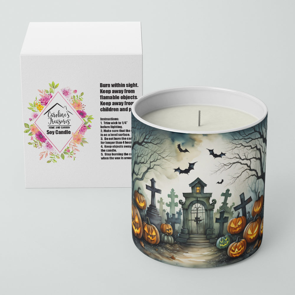 Buy this Graveyard Spooky Halloween Decorative Soy Candle