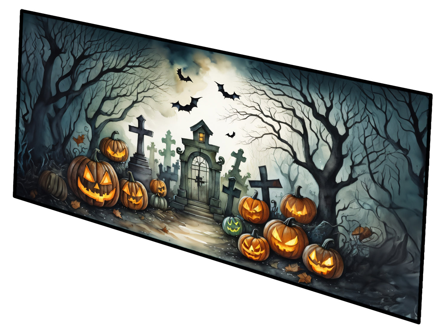 Buy this Graveyard Spooky Halloween Indoor / Outdoor Runner Mat 28x58