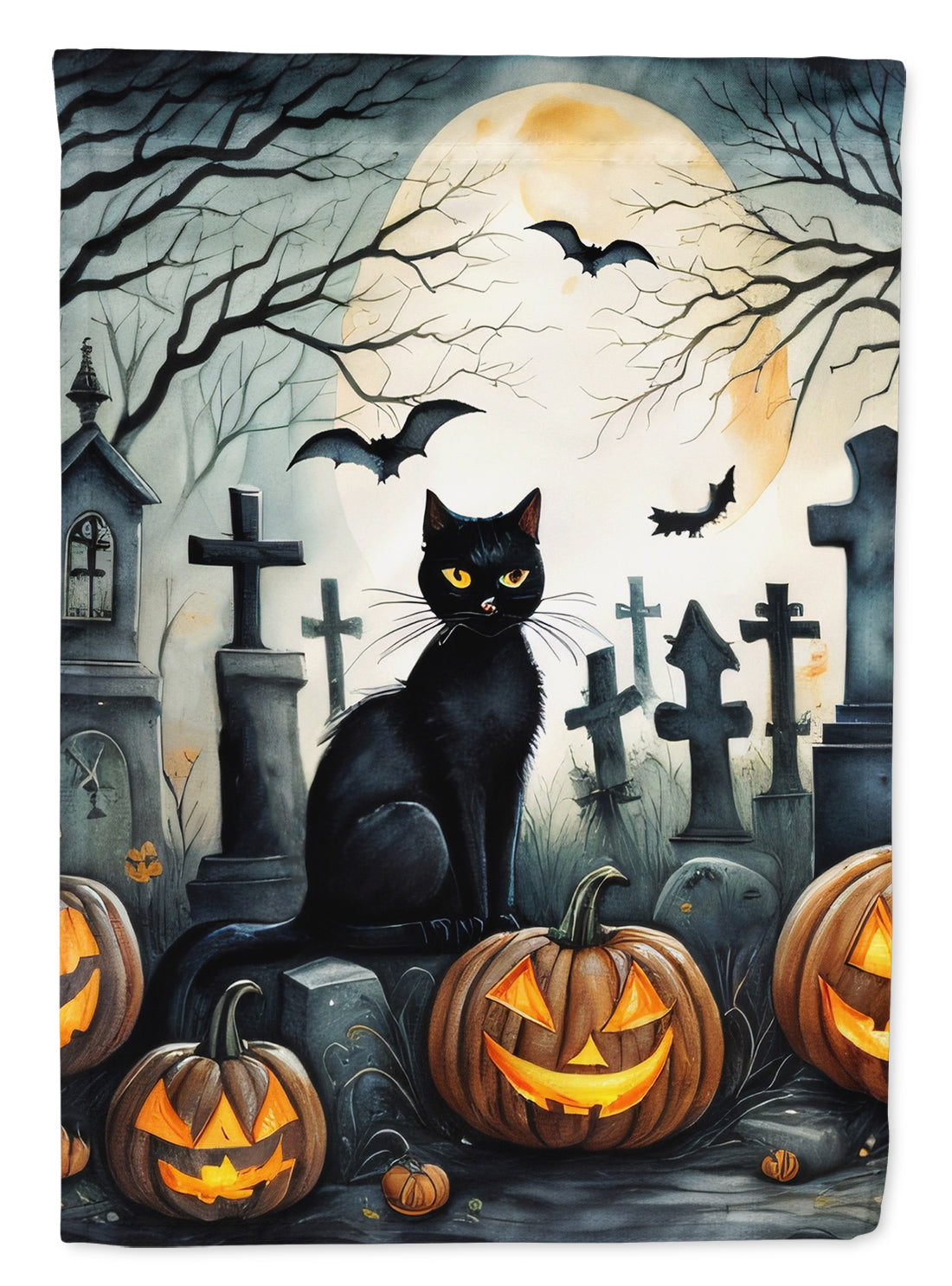 Buy this Black Cat Spooky Halloween Garden Flag