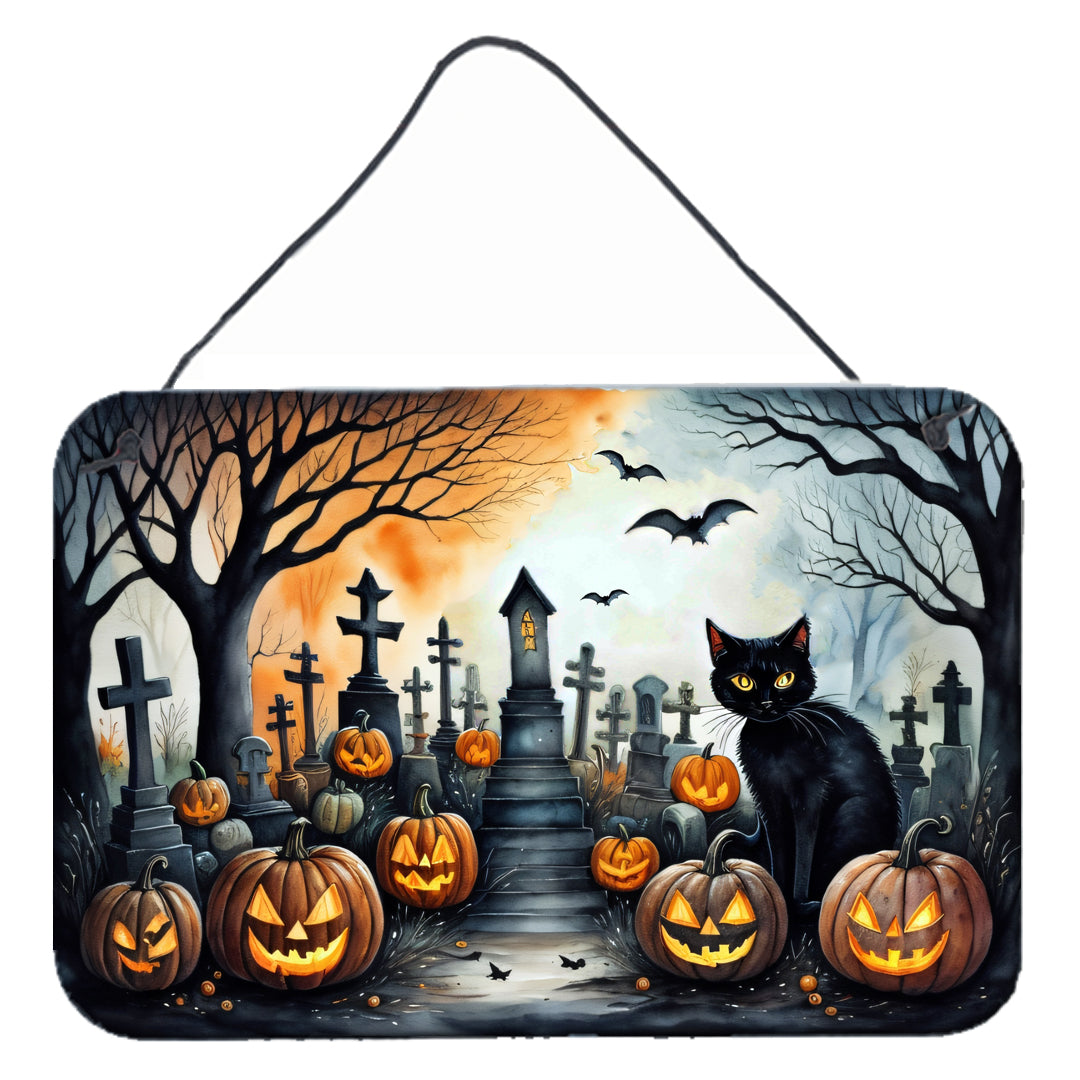 Buy this Black Cat Spooky Halloween Wall or Door Hanging Prints