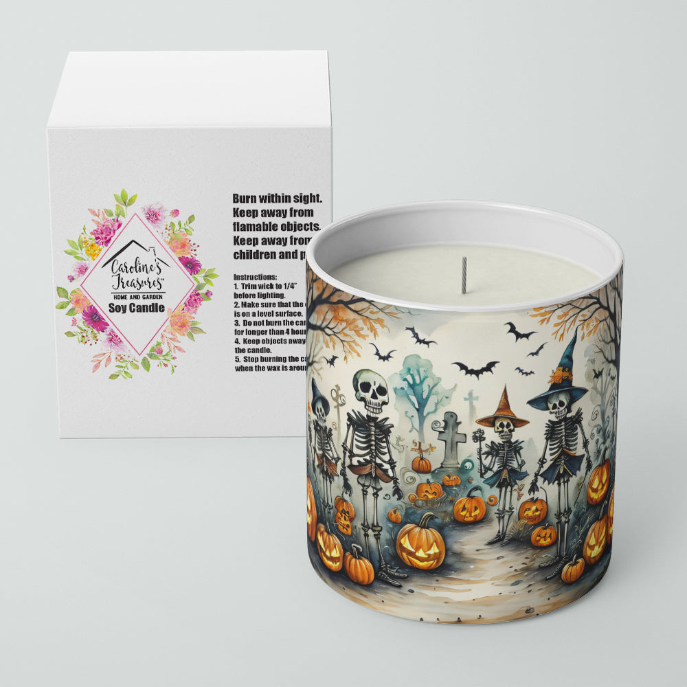 Calacas Skeletons Spooky Halloween Decorative Soy Candle