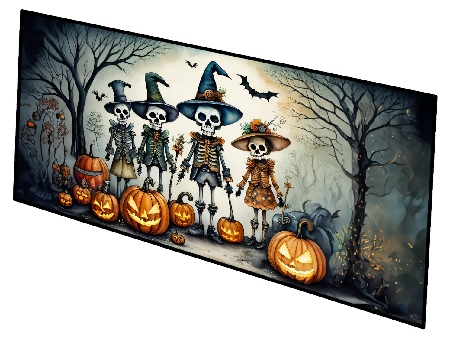 Buy this Calacas Skeletons Spooky Halloween Indoor / Outdoor Runner Mat 28x58