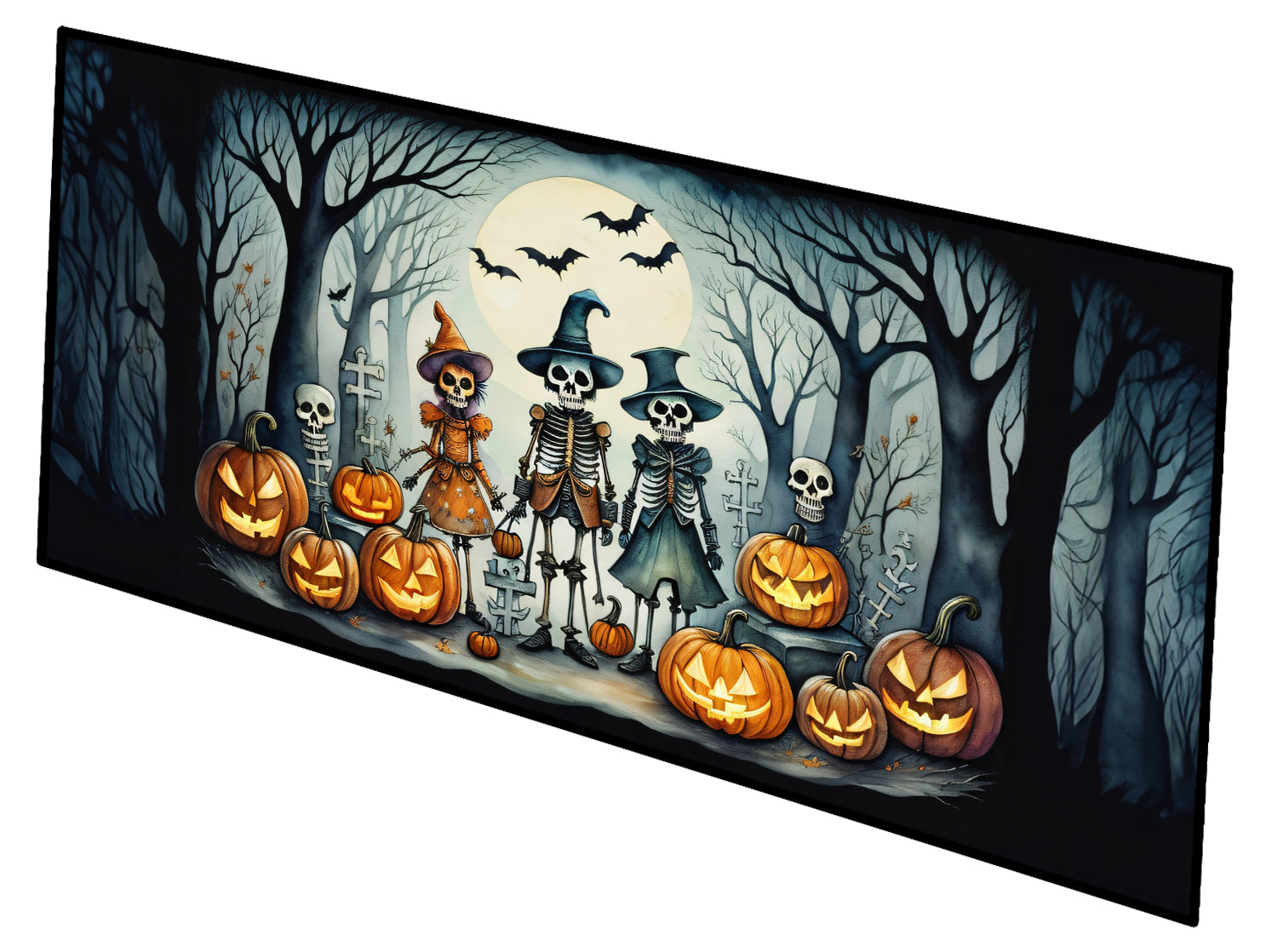 Buy this Calacas Skeletons Spooky Halloween Indoor / Outdoor Runner Mat 28x58
