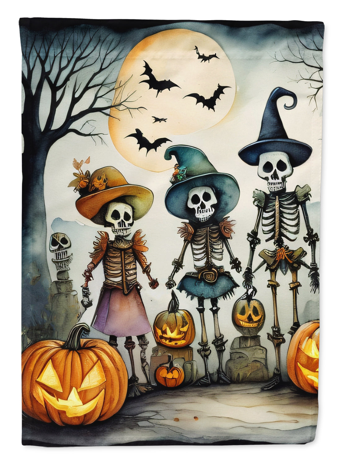 Buy this Calacas Skeletons Spooky Halloween Garden Flag