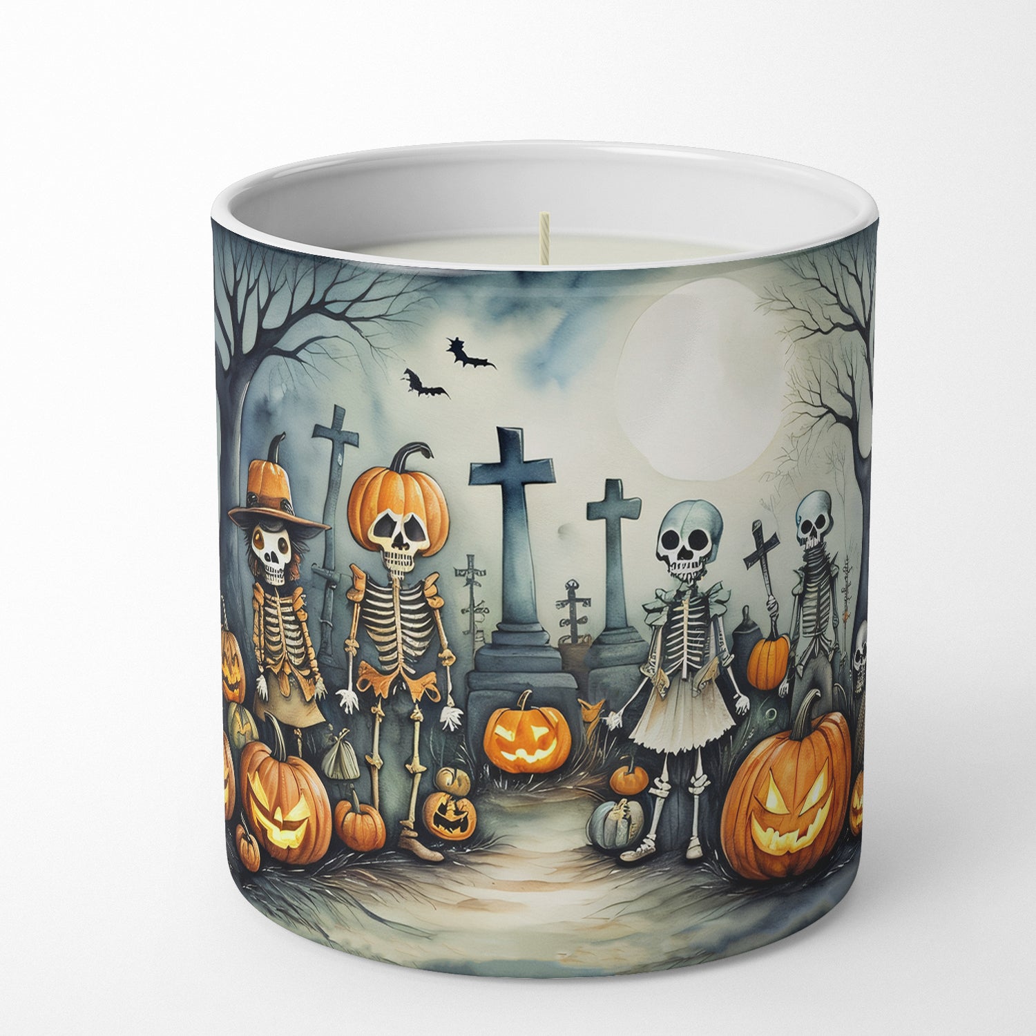 Calacas Skeletons Spooky Halloween Decorative Soy Candle