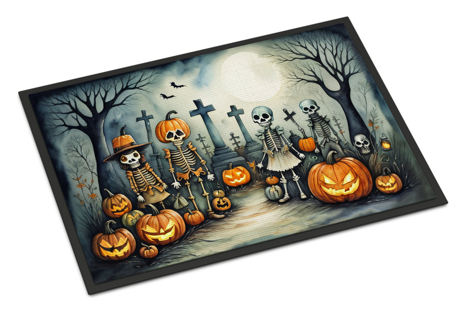 Buy this Calacas Skeletons Spooky Halloween Indoor or Outdoor Mat 24x36