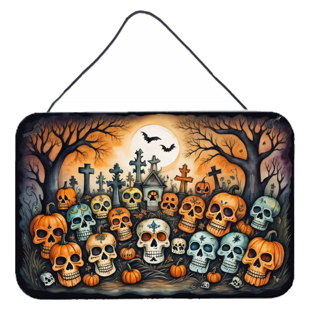 Buy this Calaveras Sugar Skulls Spooky Halloween Wall or Door Hanging Prints