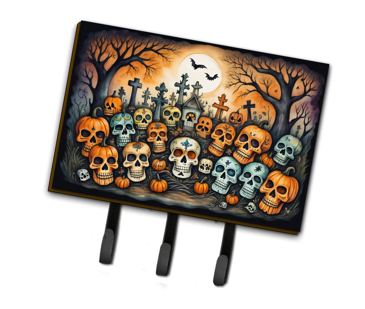 Buy this Calaveras Sugar Skulls Spooky Halloween Leash or Key Holder