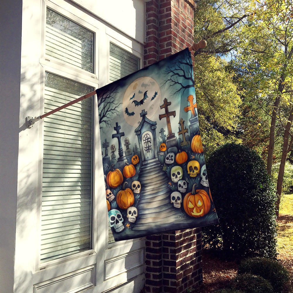 Buy this Calaveras Sugar Skulls Spooky Halloween House Flag