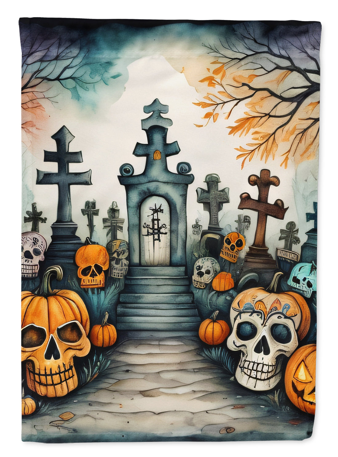 Buy this Calaveras Sugar Skulls Spooky Halloween Garden Flag