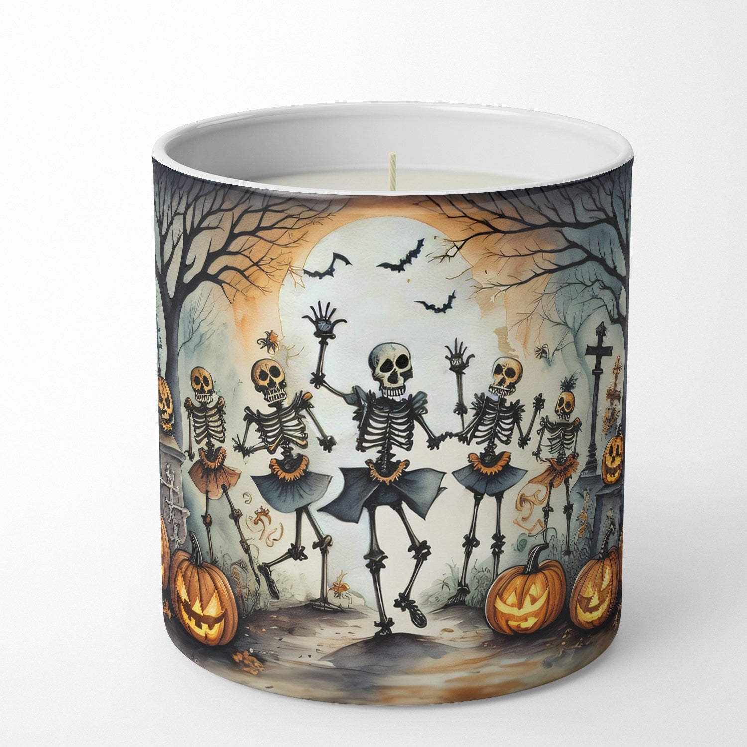 Buy this Dancing Skeletons Spooky Halloween Decorative Soy Candle
