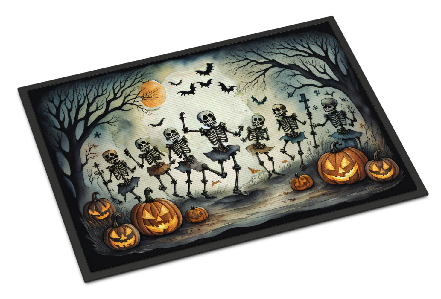 Buy this Dancing Skeletons Spooky Halloween Indoor or Outdoor Mat 24x36