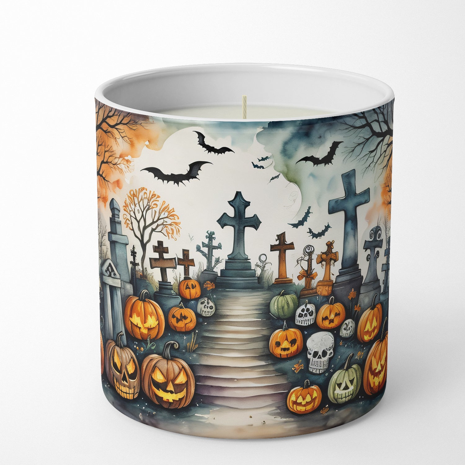 Buy this Day of the Dead Spooky Halloween Decorative Soy Candle