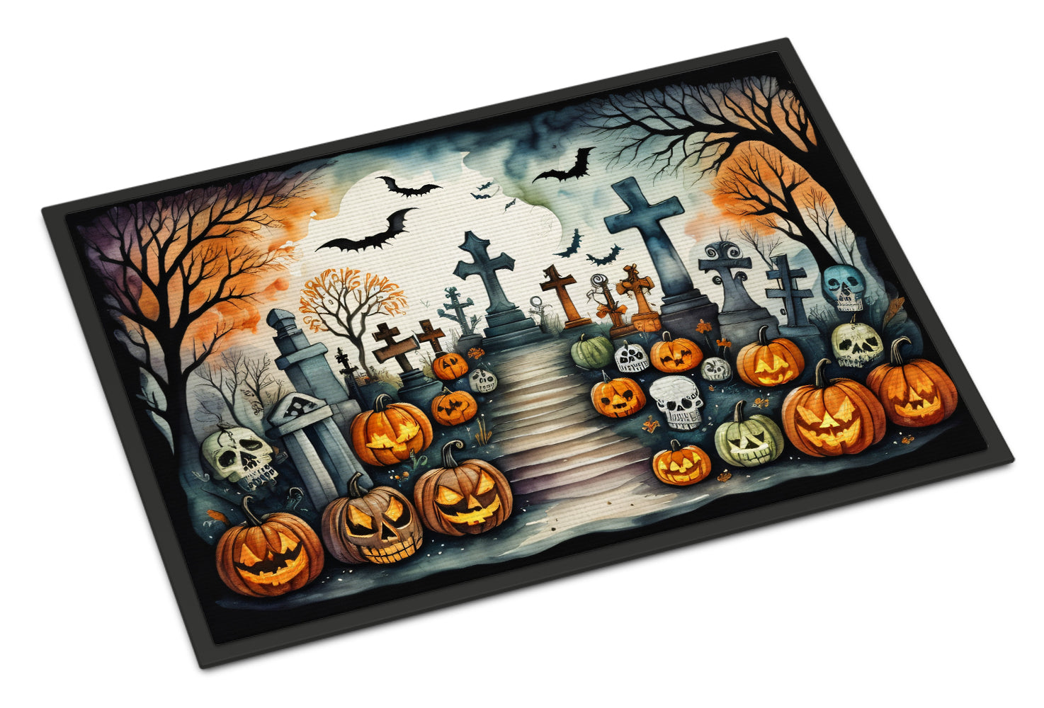 Buy this Day of the Dead Spooky Halloween Indoor or Outdoor Mat 24x36