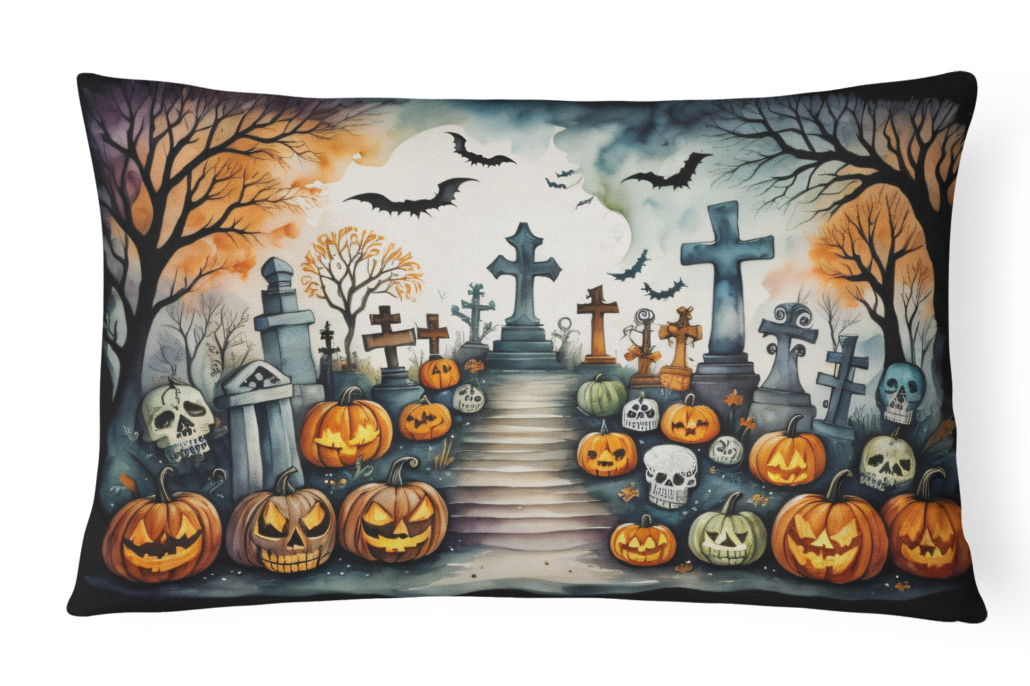 Buy this Day of the Dead Spooky Halloween Fabric Decorative Pillow