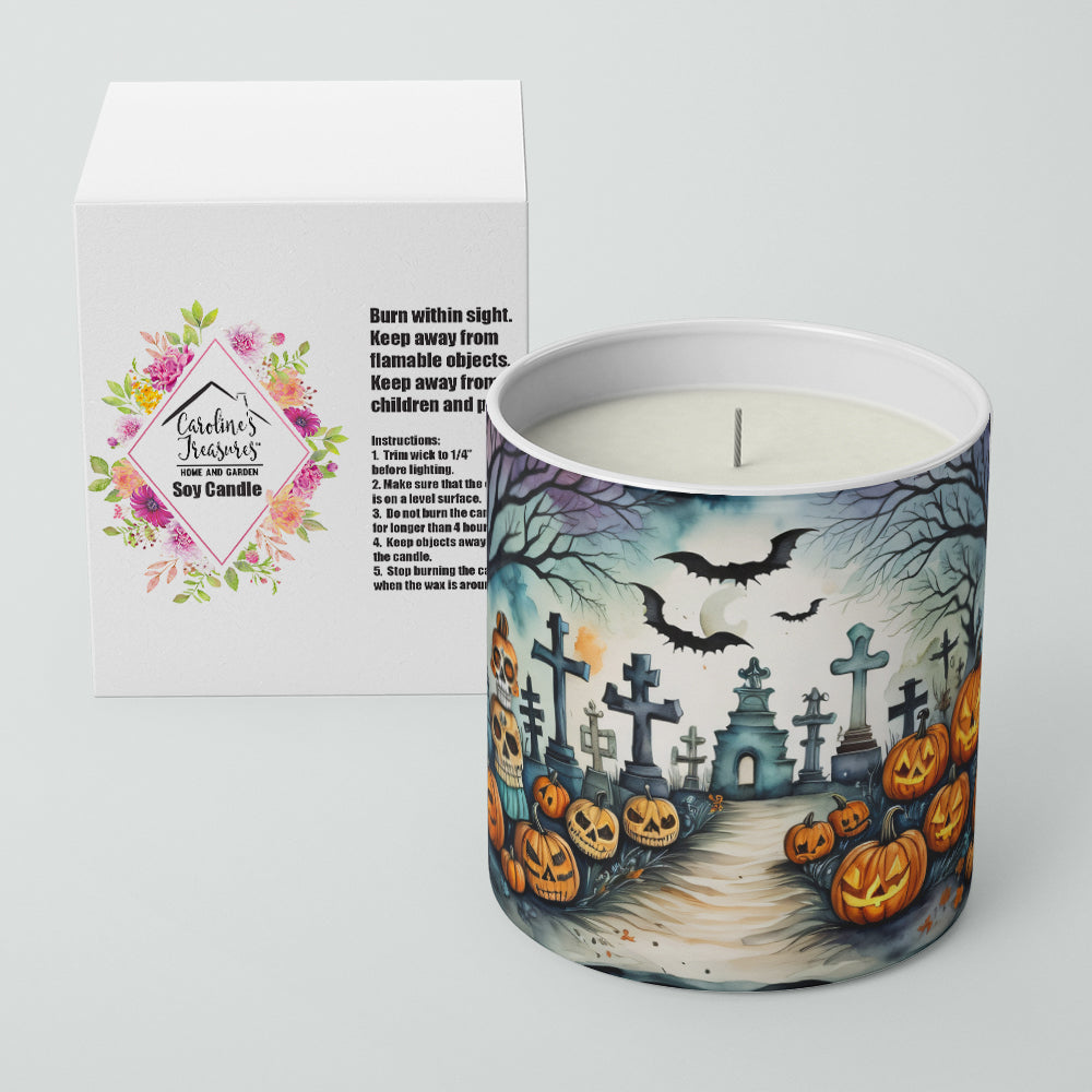 Buy this Day of the Dead Spooky Halloween Decorative Soy Candle