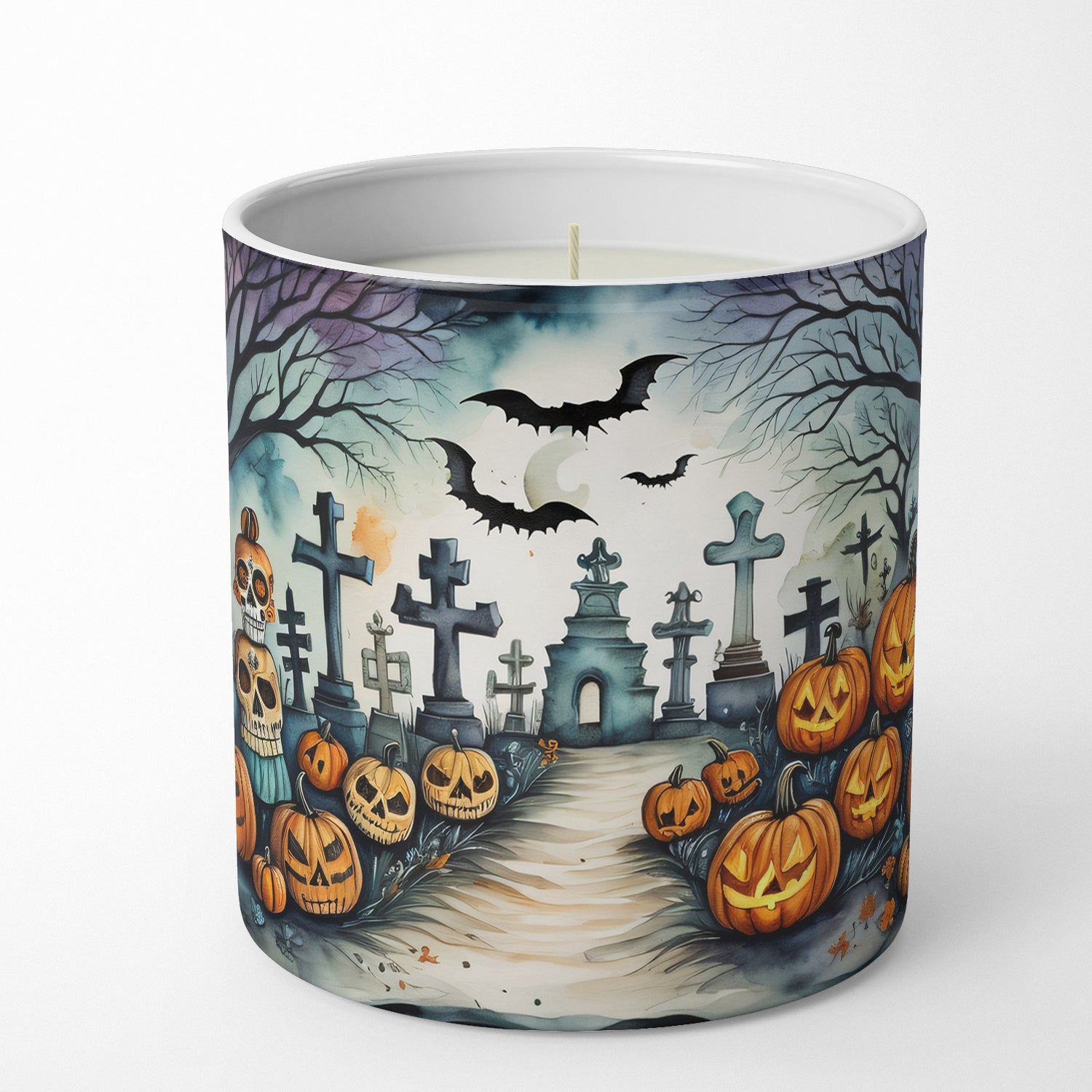 Day of the Dead Spooky Halloween Decorative Soy Candle