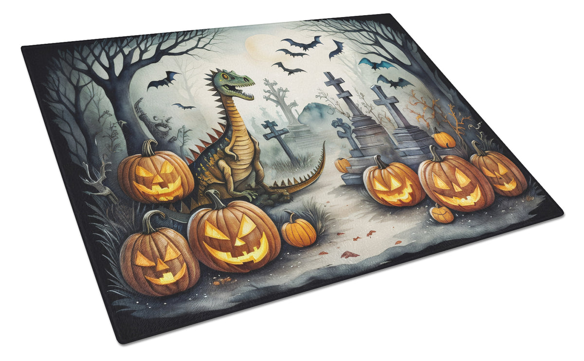 Buy this Dinosaurs Spooky Halloween Glass Cutting Board Large