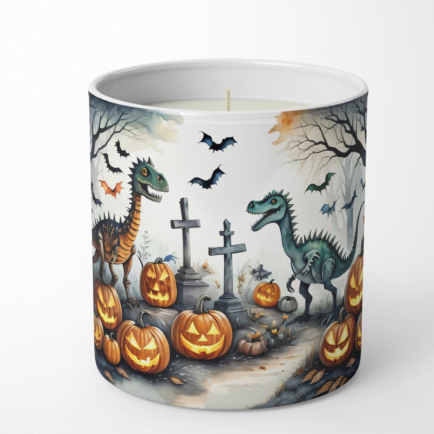 Dinosaurs Spooky Halloween Decorative Soy Candle