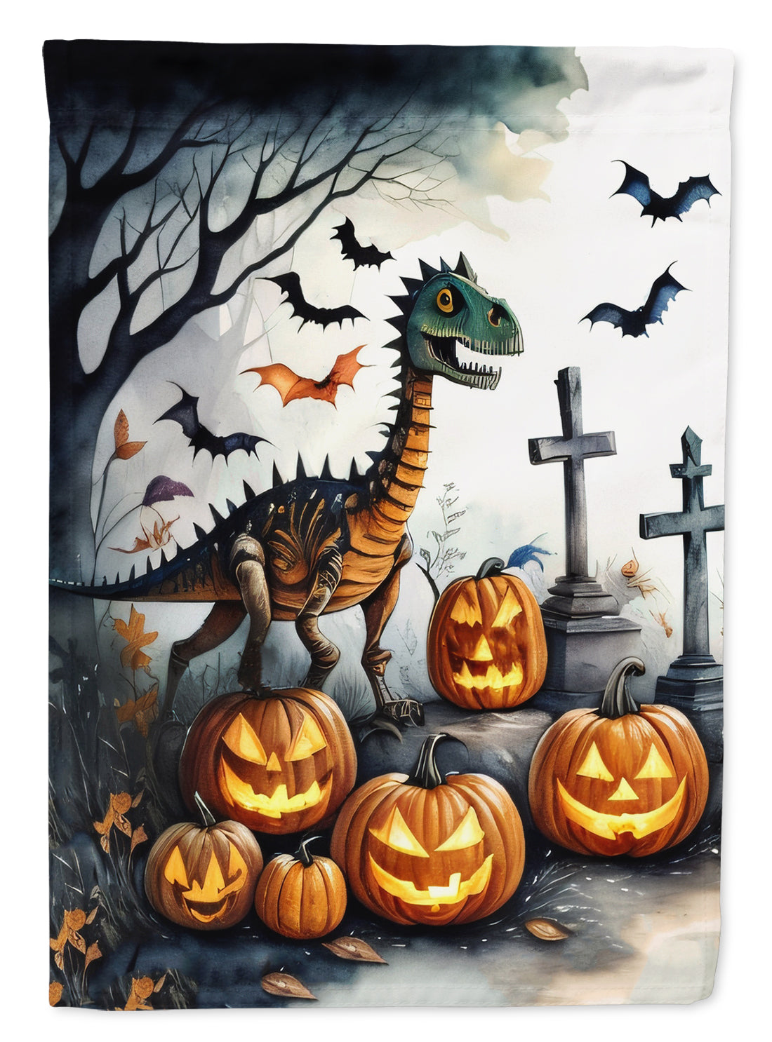 Buy this Dinosaurs Spooky Halloween House Flag