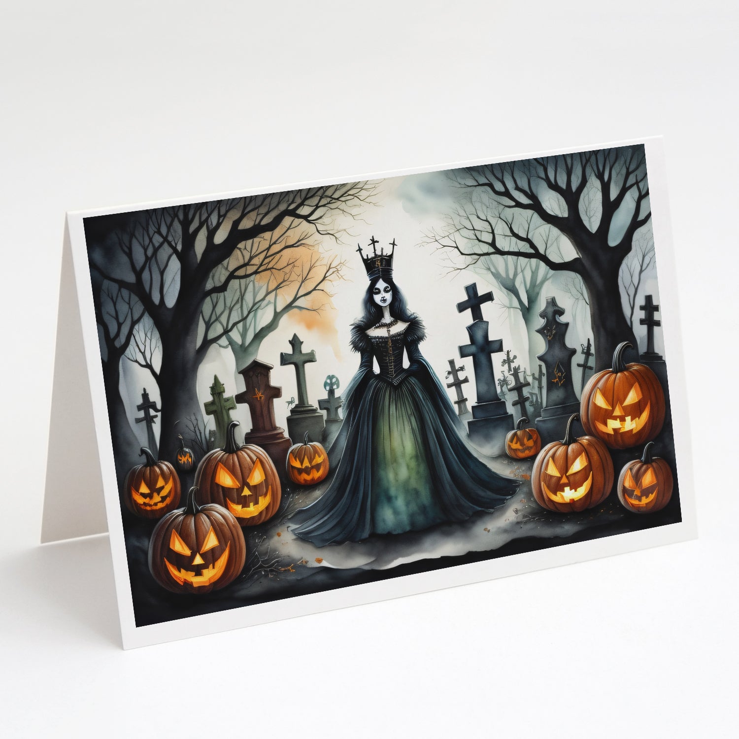 Buy this Evil Queen Spooky Halloween Greeting Cards and Envelopes Pack of 8