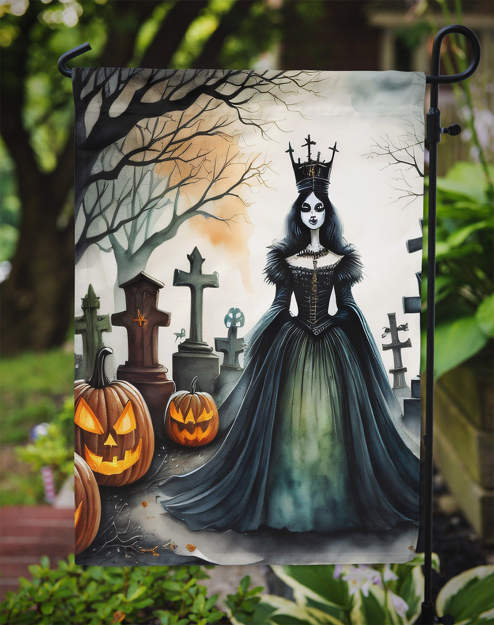 Evil Queen Spooky Halloween Garden Flag
