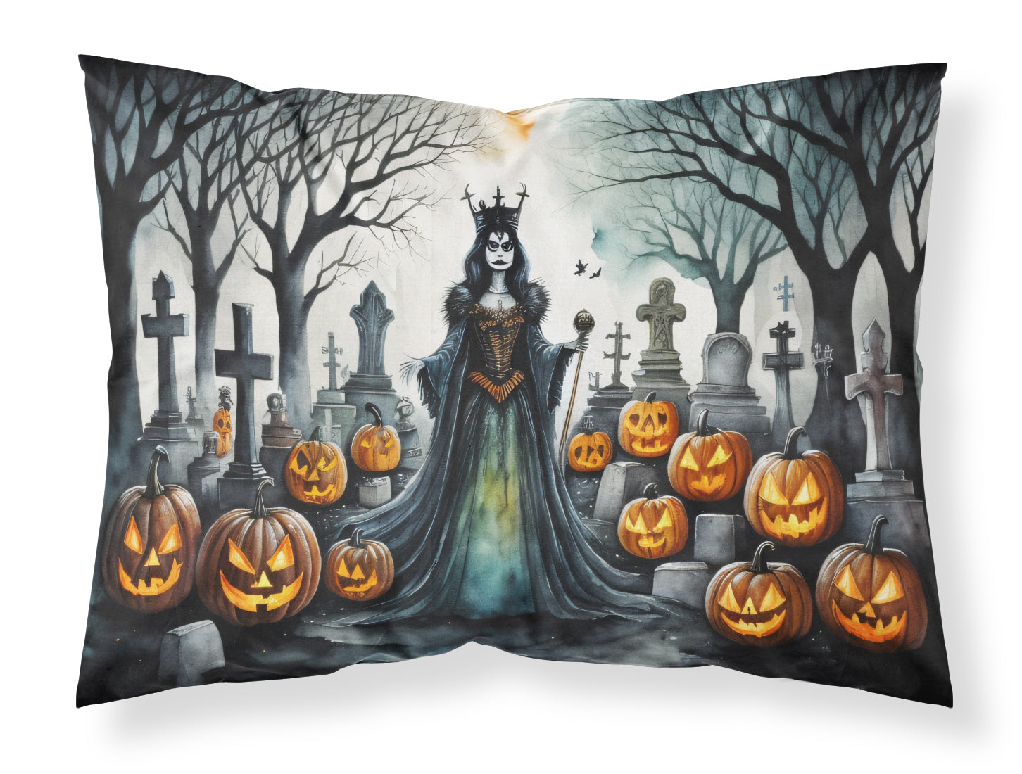 Buy this Evil Queen Spooky Halloween Fabric Standard Pillowcase