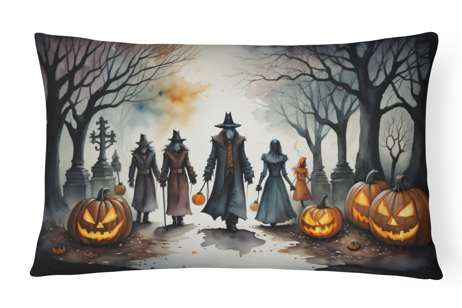 Buy this Vampires Spooky Halloween Fabric Decorative Pillow