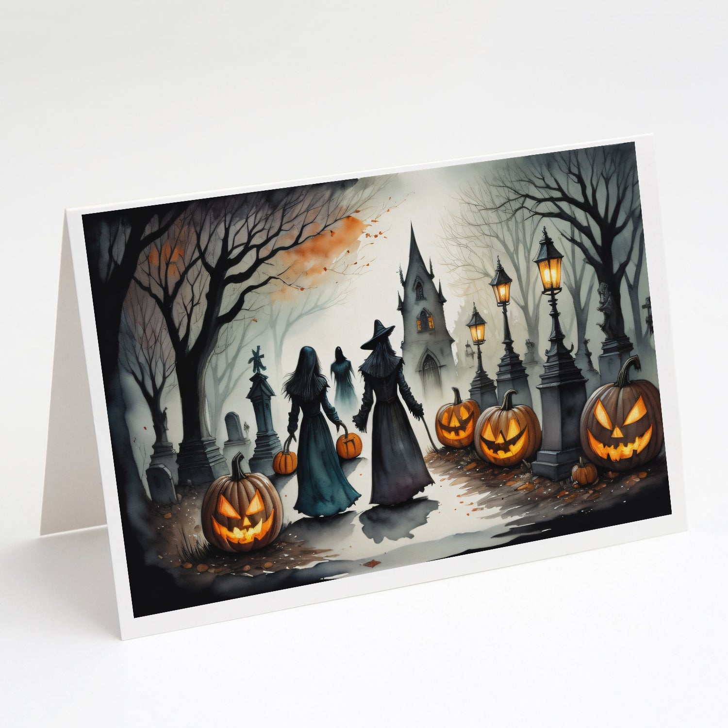Buy this Vampires Spooky Halloween Greeting Cards and Envelopes Pack of 8