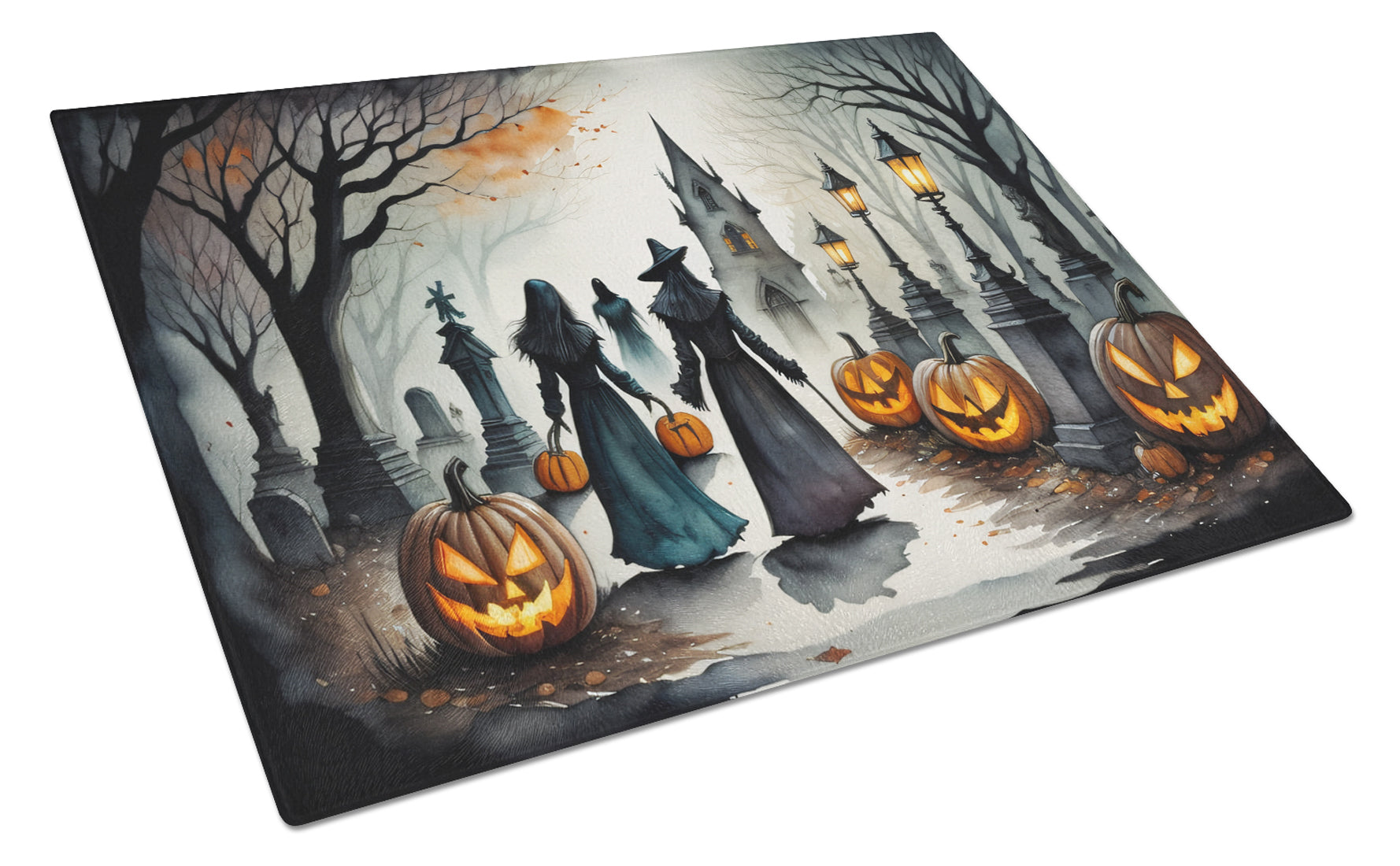 Buy this Vampires Spooky Halloween Glass Cutting Board Large