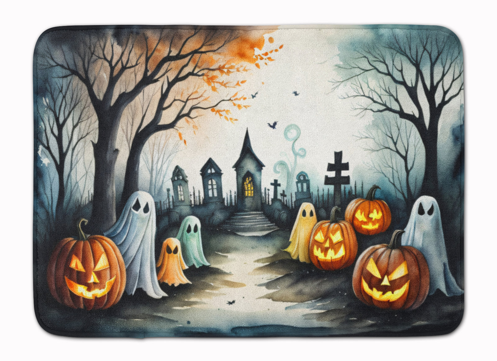 Buy this Ghosts Spooky Halloween Memory Foam Kitchen Mat