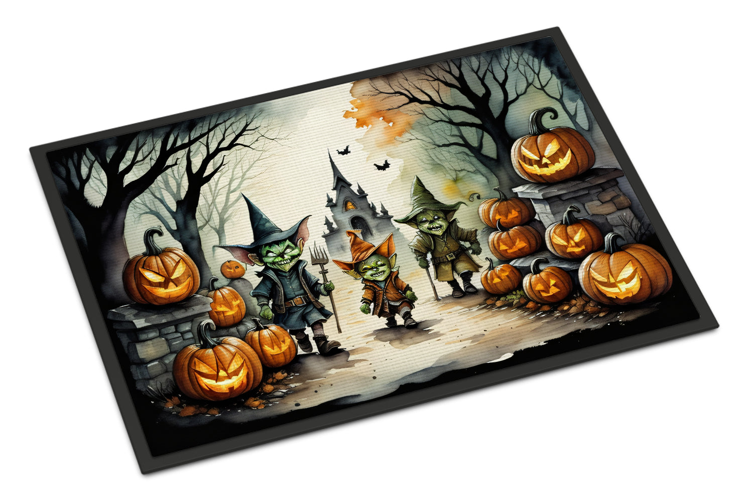 Buy this Goblins Spooky Halloween Indoor or Outdoor Mat 24x36