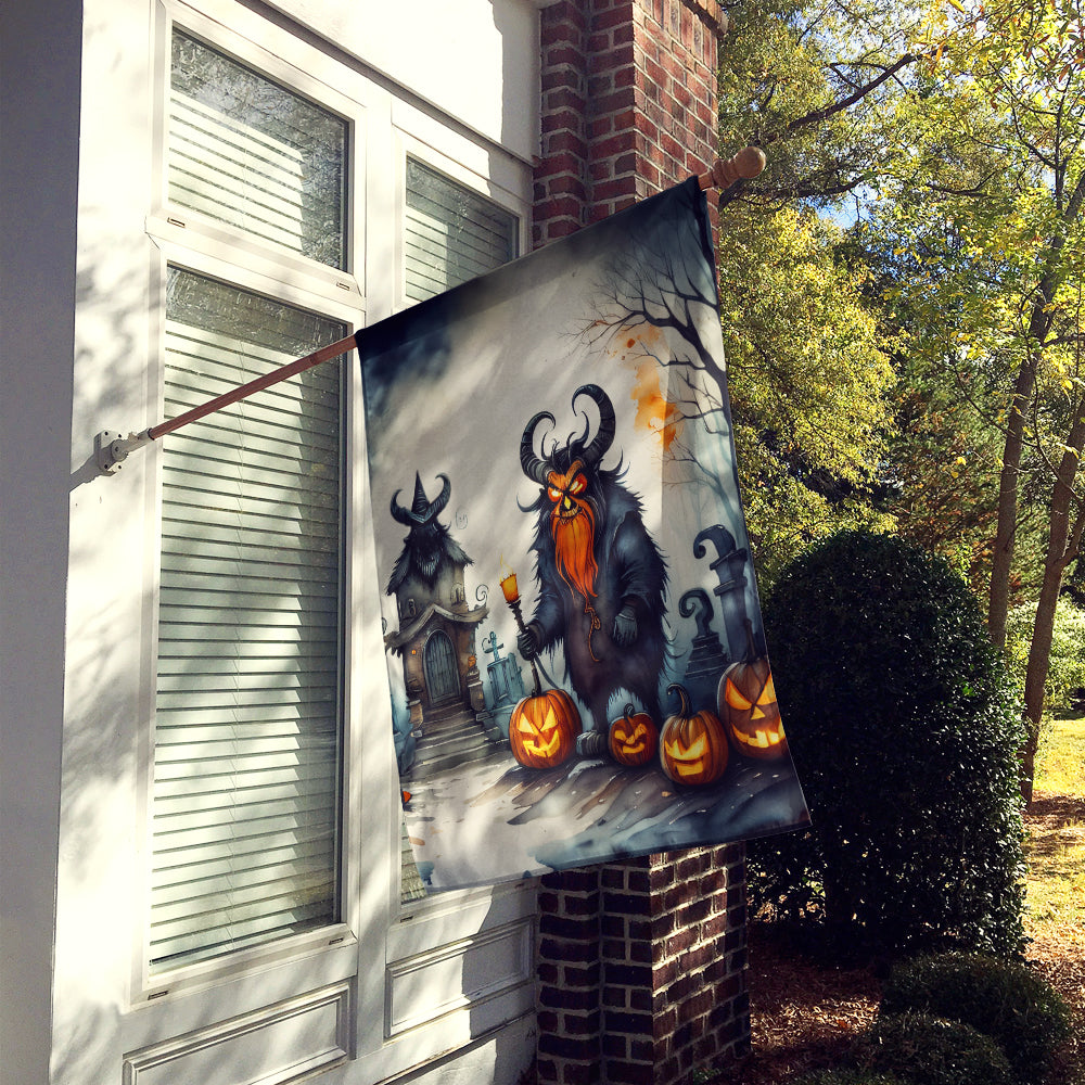 Krampus The Christmas Demon Spooky Halloween House Flag
