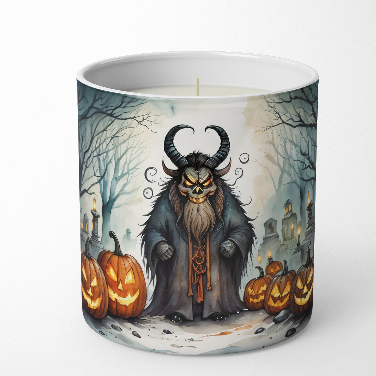 Buy this Krampus The Christmas Demon Spooky Halloween Decorative Soy Candle