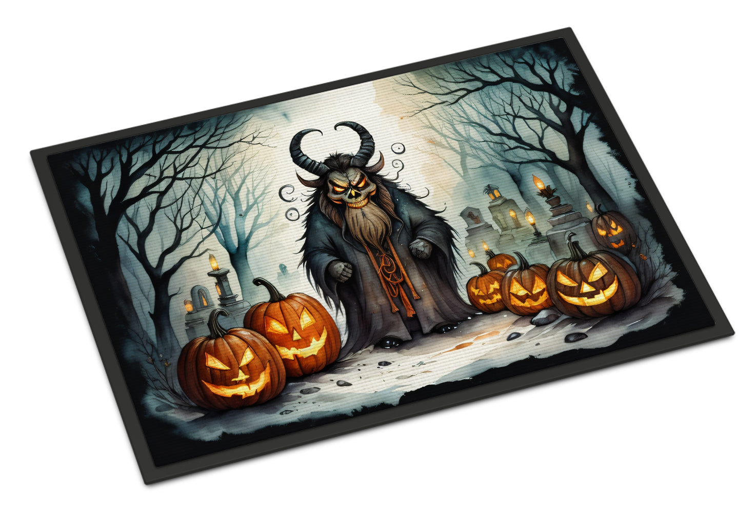 Buy this Krampus The Christmas Demon Spooky Halloween Doormat 18x27
