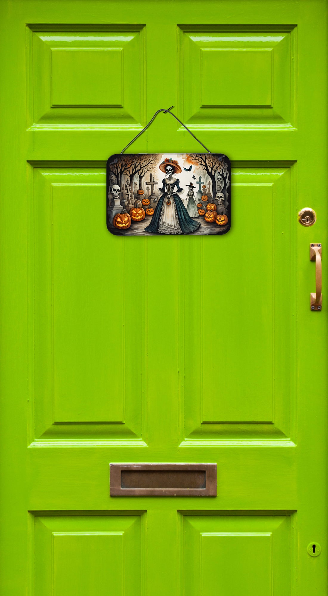 La Catrina Skeleton Spooky Halloween Wall or Door Hanging Prints
