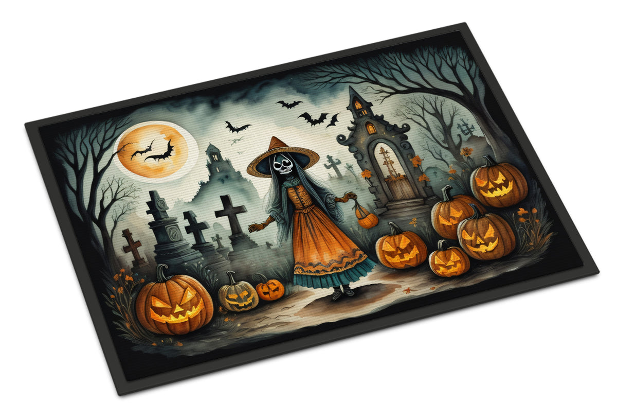 Buy this La Llorona Skeleton Spooky Halloween Indoor or Outdoor Mat 24x36