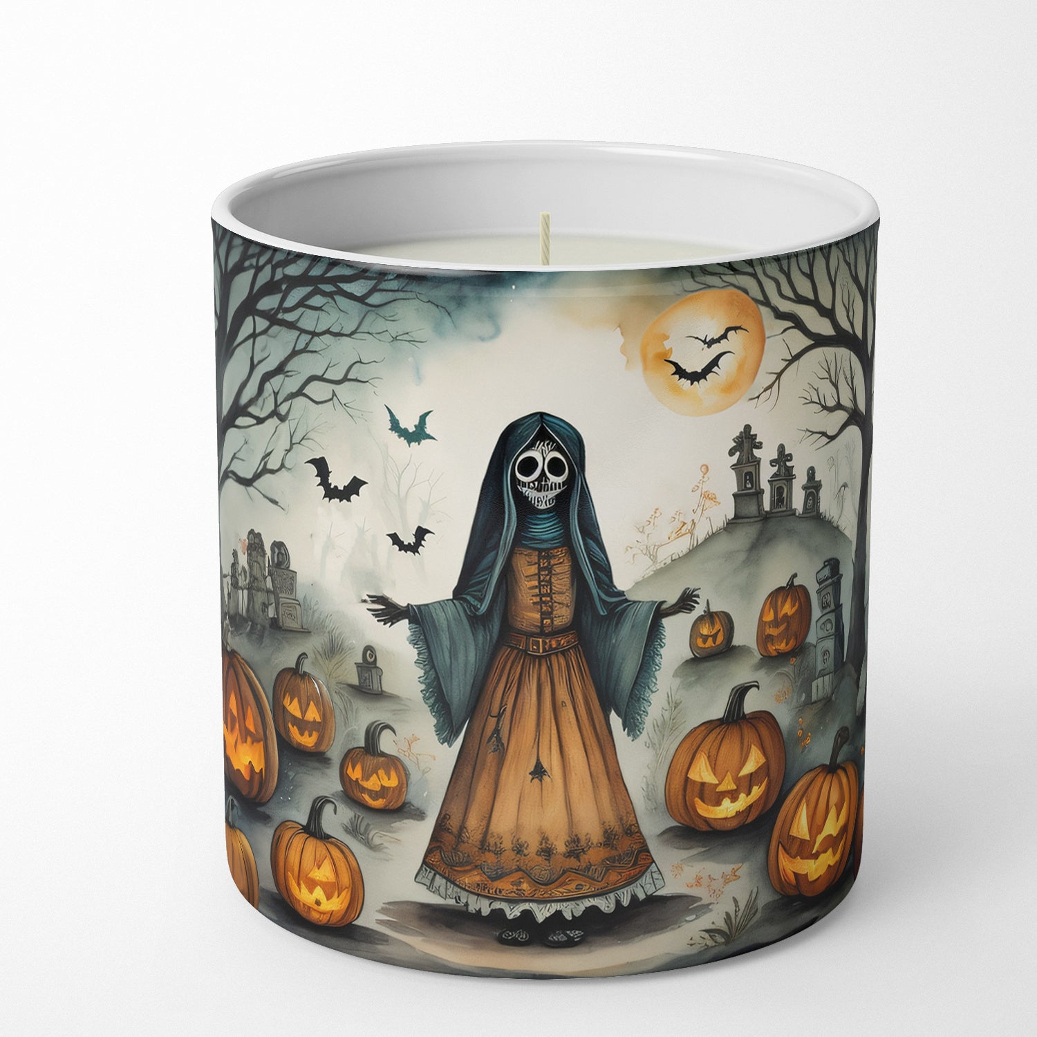 Buy this La Llorona Skeleton Spooky Halloween Decorative Soy Candle