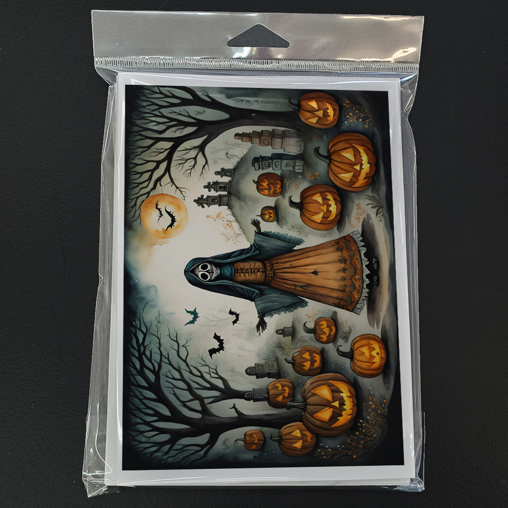 La Llorona Skeleton Spooky Halloween Greeting Cards and Envelopes Pack of 8