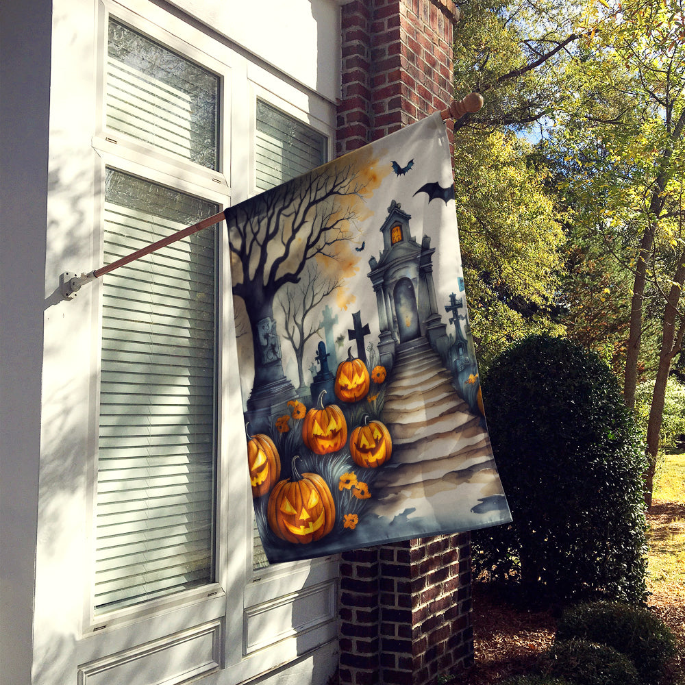 Marigold Spooky Halloween House Flag