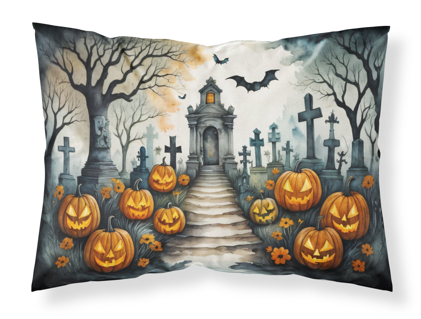 Buy this Marigold Spooky Halloween Fabric Standard Pillowcase