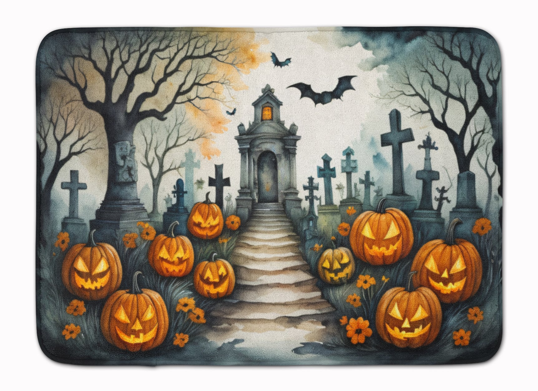 Buy this Marigold Spooky Halloween Memory Foam Kitchen Mat