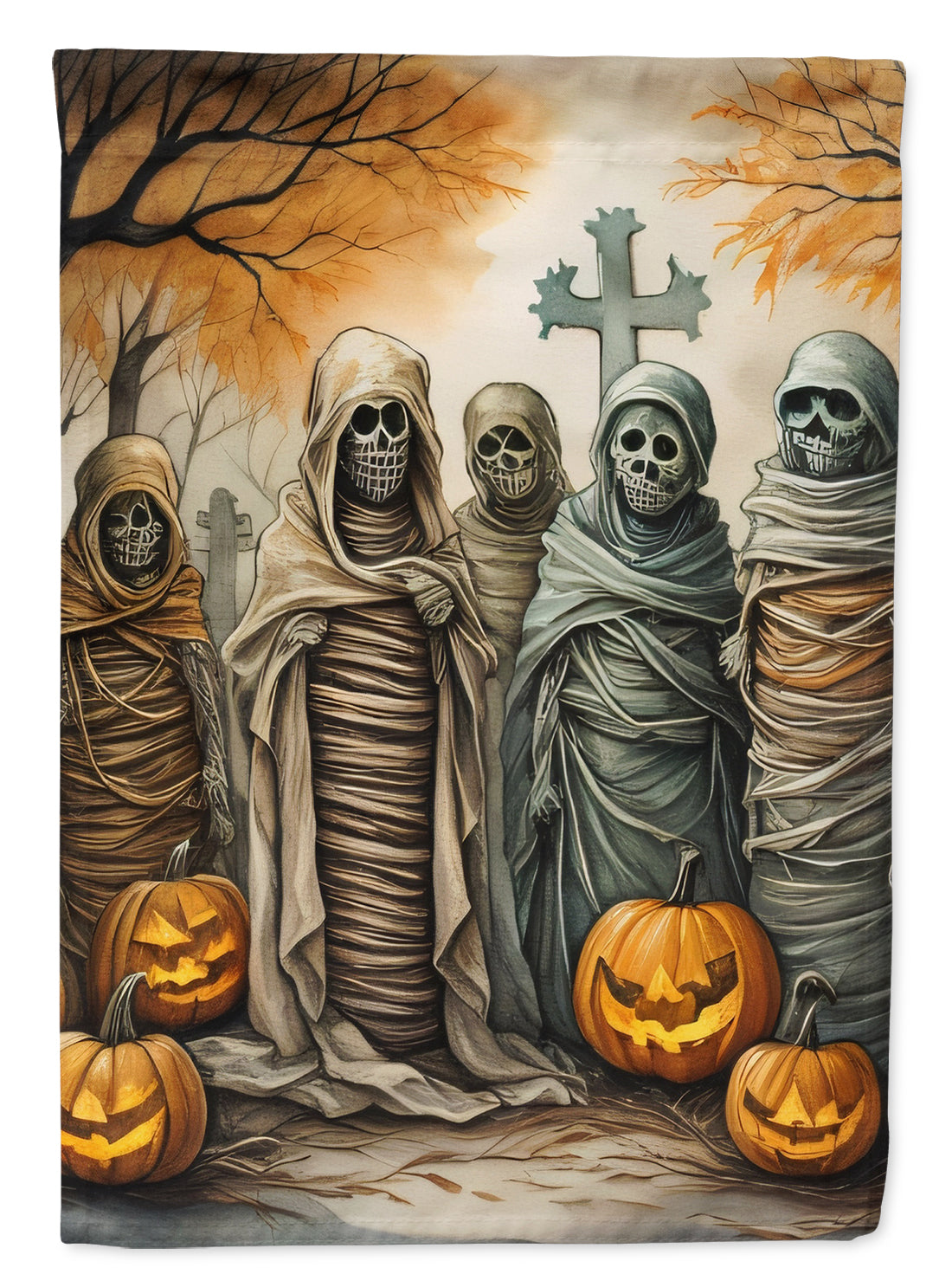 Buy this Mummies Spooky Halloween House Flag