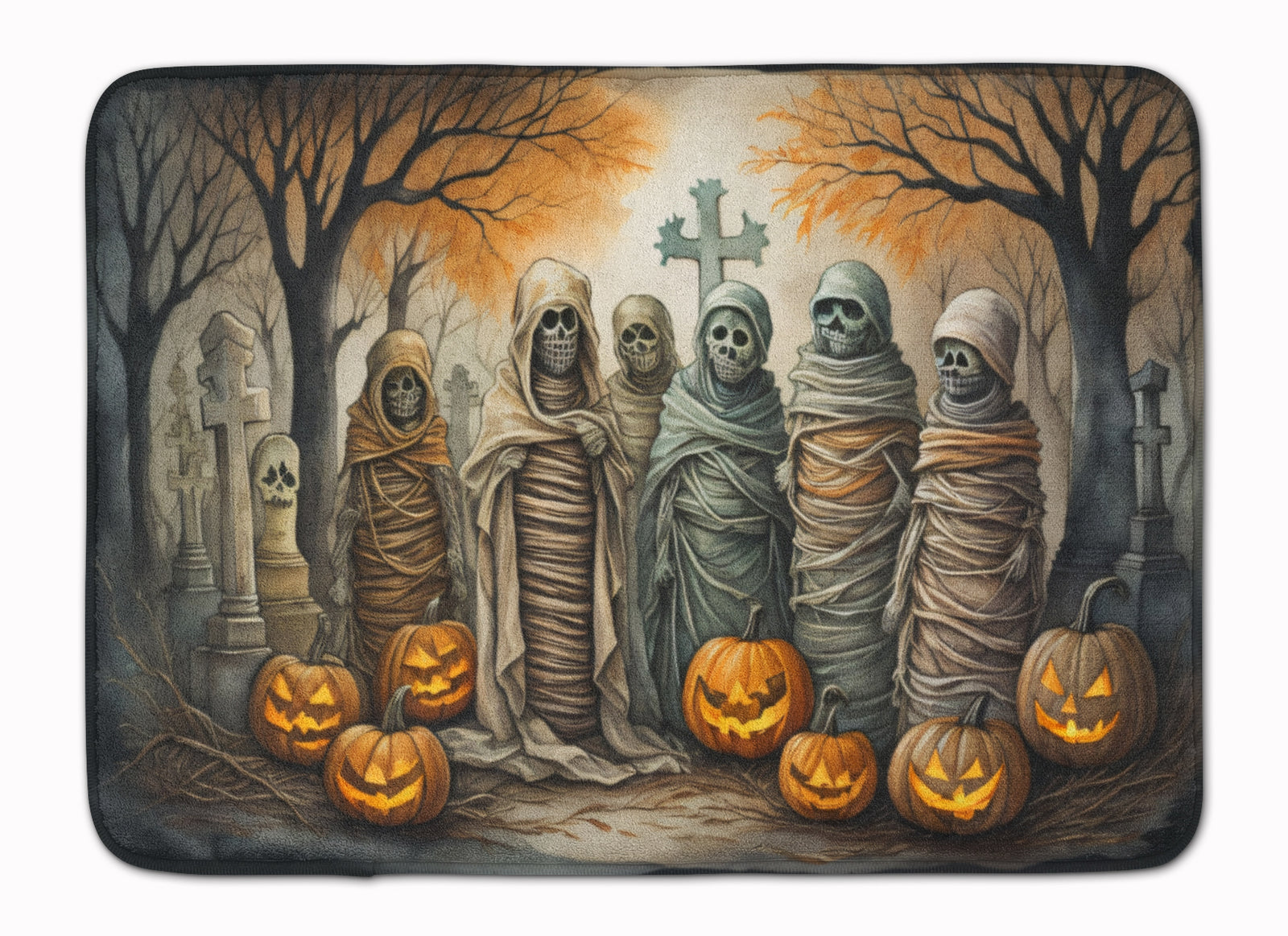 Buy this Mummies Spooky Halloween Memory Foam Kitchen Mat